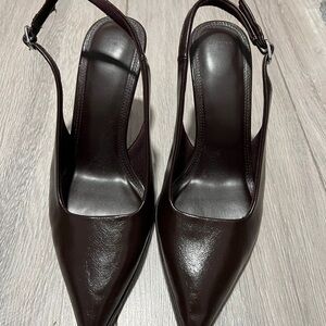 Bershka Chocolate Slingback Heels